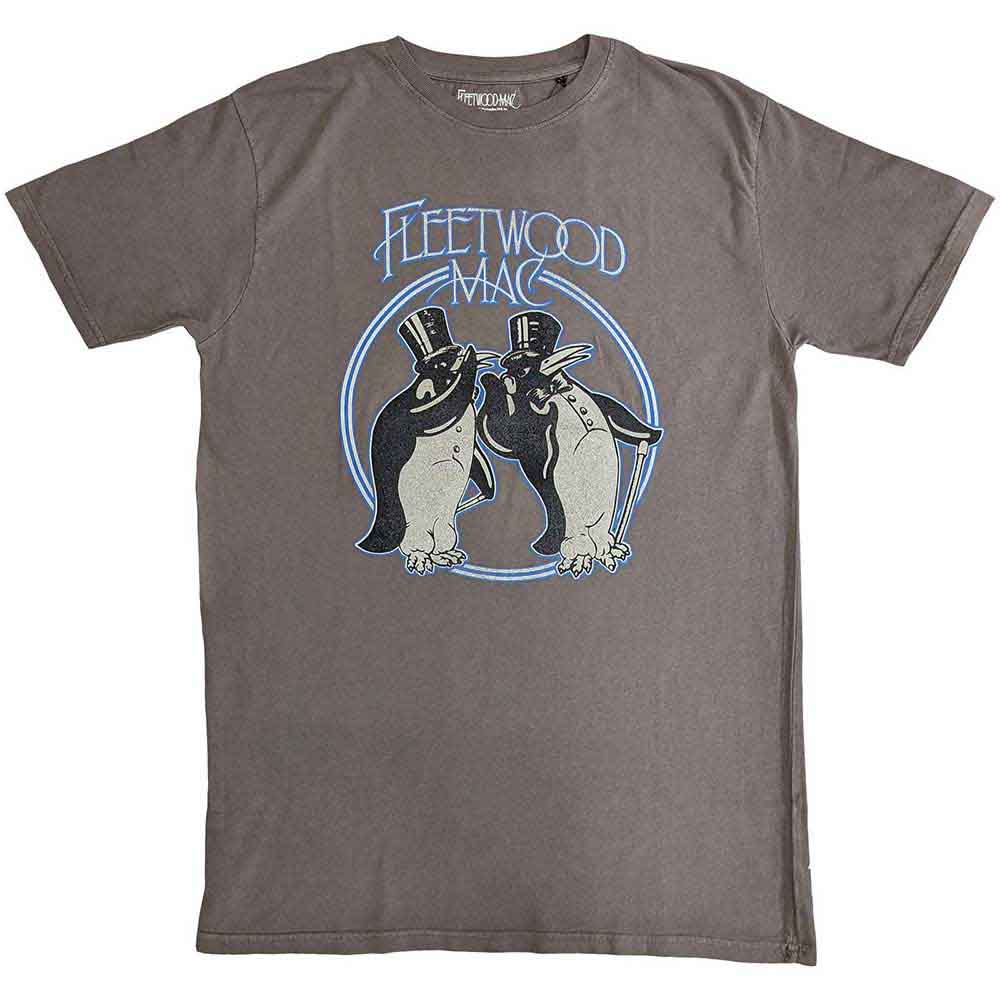 Fleetwood Mac Unisex T-Shirt: Penguins (Grey)