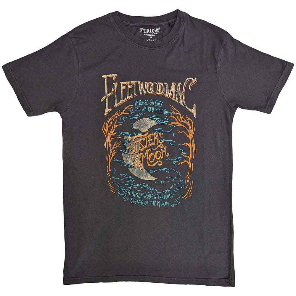 Fleetwood Mac Unisex T-Shirt: Sisters Of The Moon (Black) (Wash Collection)