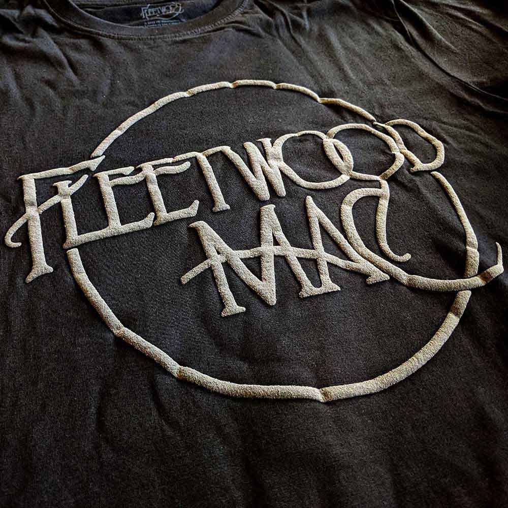 Fleetwood Mac Unisex T-Shirt: Classic Logo (Black) (Hi-Build)
