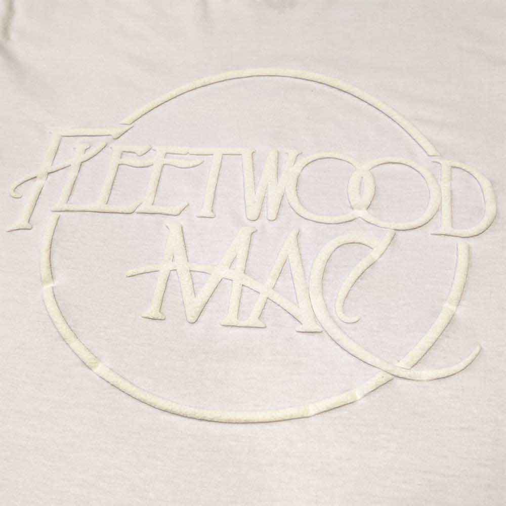 Fleetwood Mac Unisex T-Shirt: Classic Logo (White) (Hi-Build)