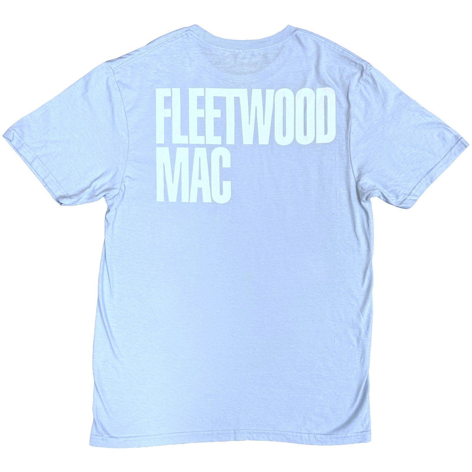 Fleetwood Mac Unisex T-Shirt: London (Light Blue) (Back Print)