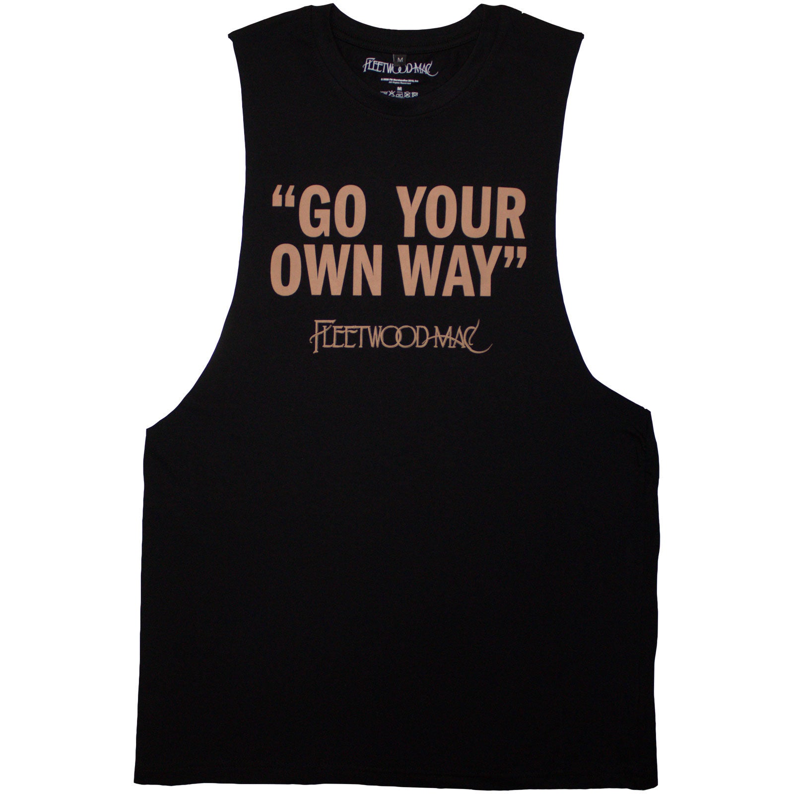 Fleetwood Mac Unisex Vest T-Shirt: Go Your Own Way (Black)