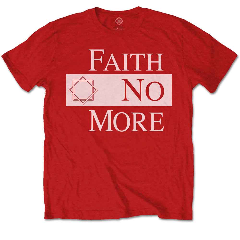 Faith No More Unisex T-Shirt: Classic New Logo Star (Red)