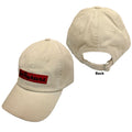 Foo Fighters Unisex Baseball Cap: TCATS Logo Ribbon Corduroy (Natural)