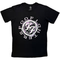 Foo Fighters Unisex Premium Carbon T-Shirt: Wheel Logo Shadow (Black)