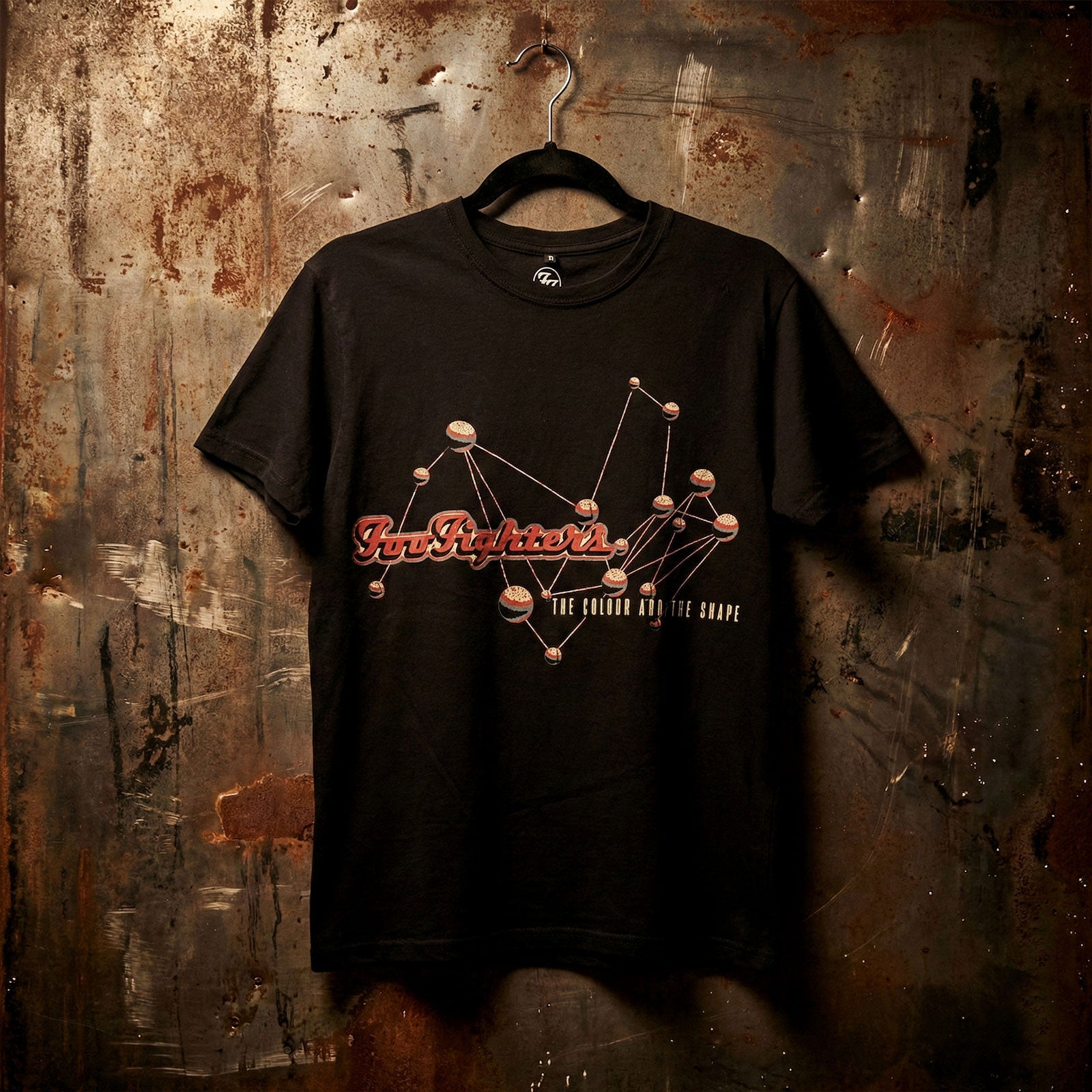 Foo Fighters Unisex Premium Carbon T-Shirt: The Colour & The Shape (Black) (Back Print)