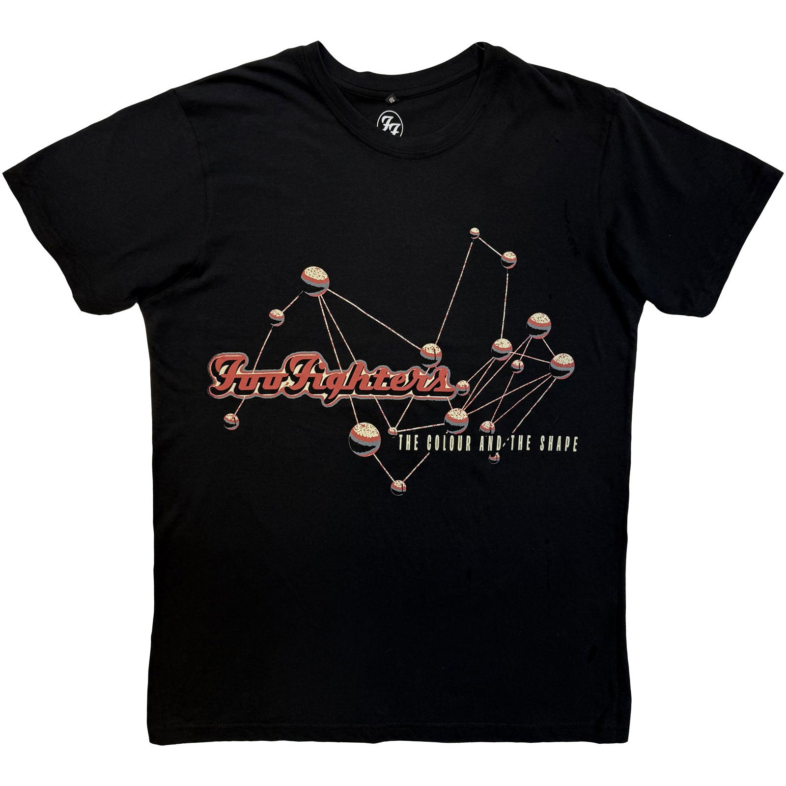 Foo Fighters Unisex Premium Carbon T-Shirt: The Colour & The Shape (Black) (Back Print)