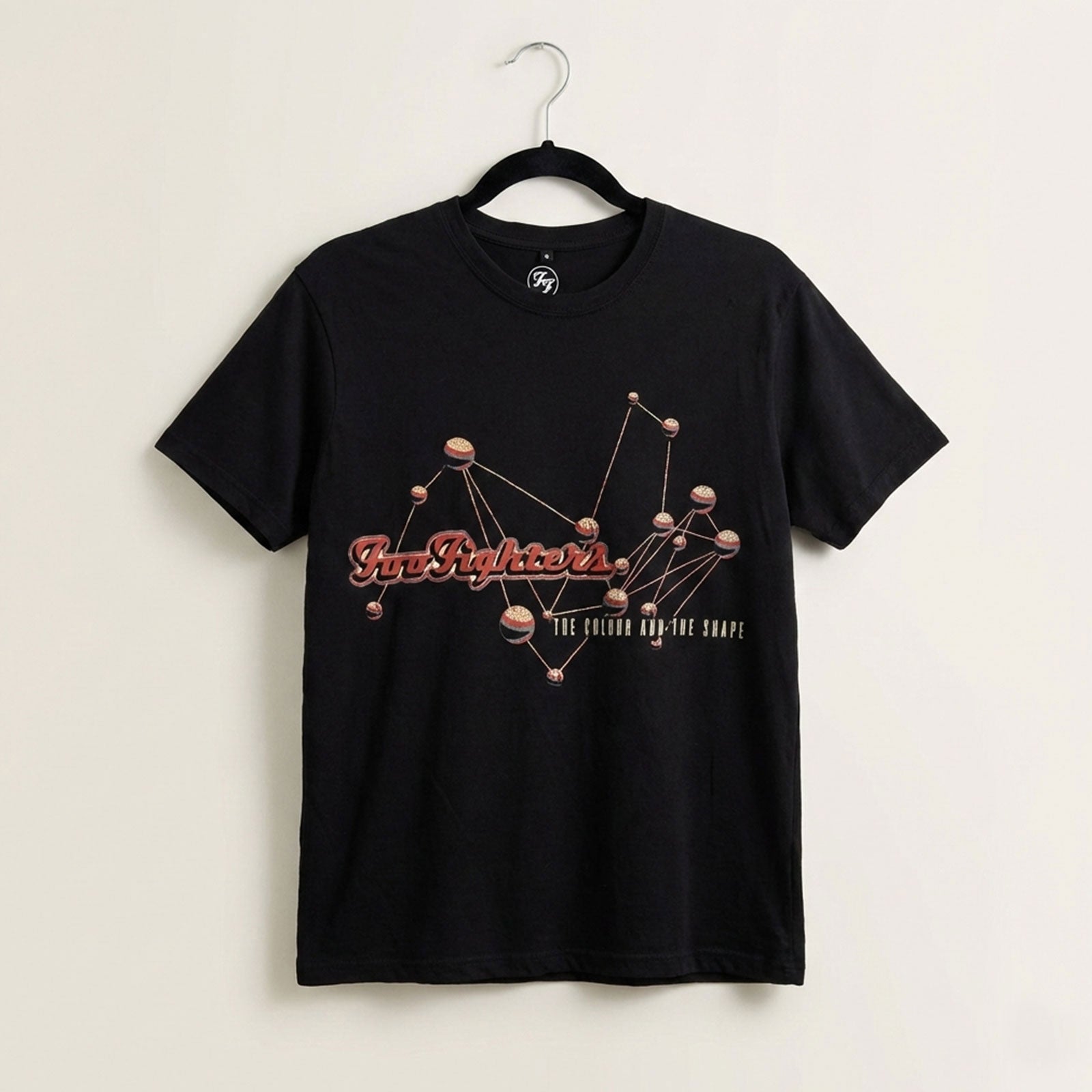 Foo Fighters Unisex Premium Carbon T-Shirt: The Colour & The Shape (Black) (Back Print)
