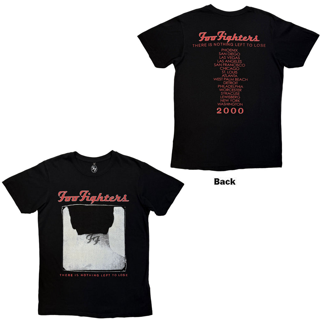 Foo Fighters Unisex Premium Carbon T-Shirt: Nothing Left To Lose Tour (Black) (Back Print)