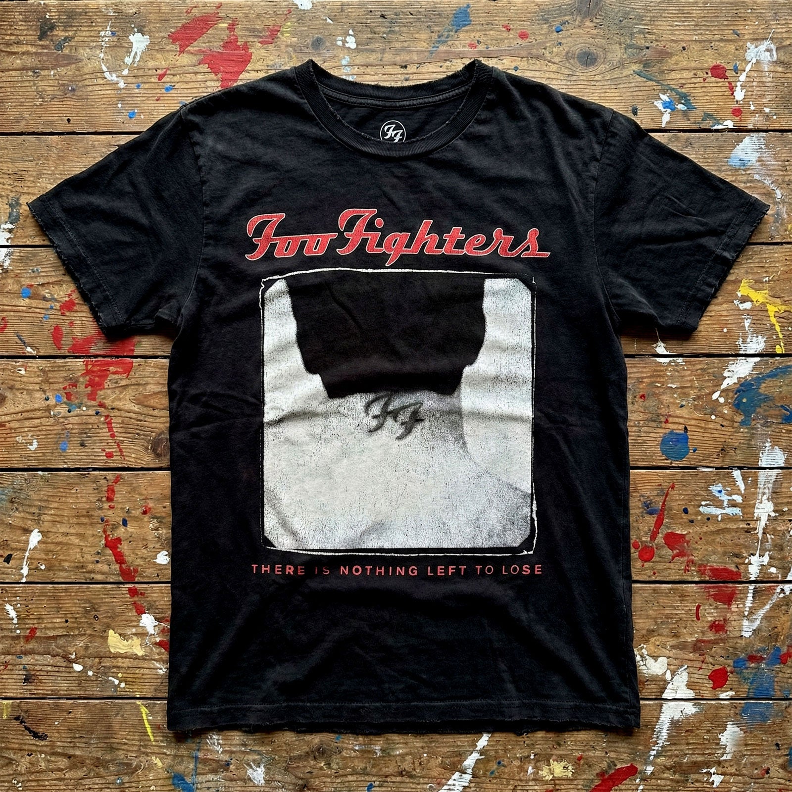 Foo Fighters Unisex Premium Carbon T-Shirt: Nothing Left To Lose Tour (Black) (Back Print)
