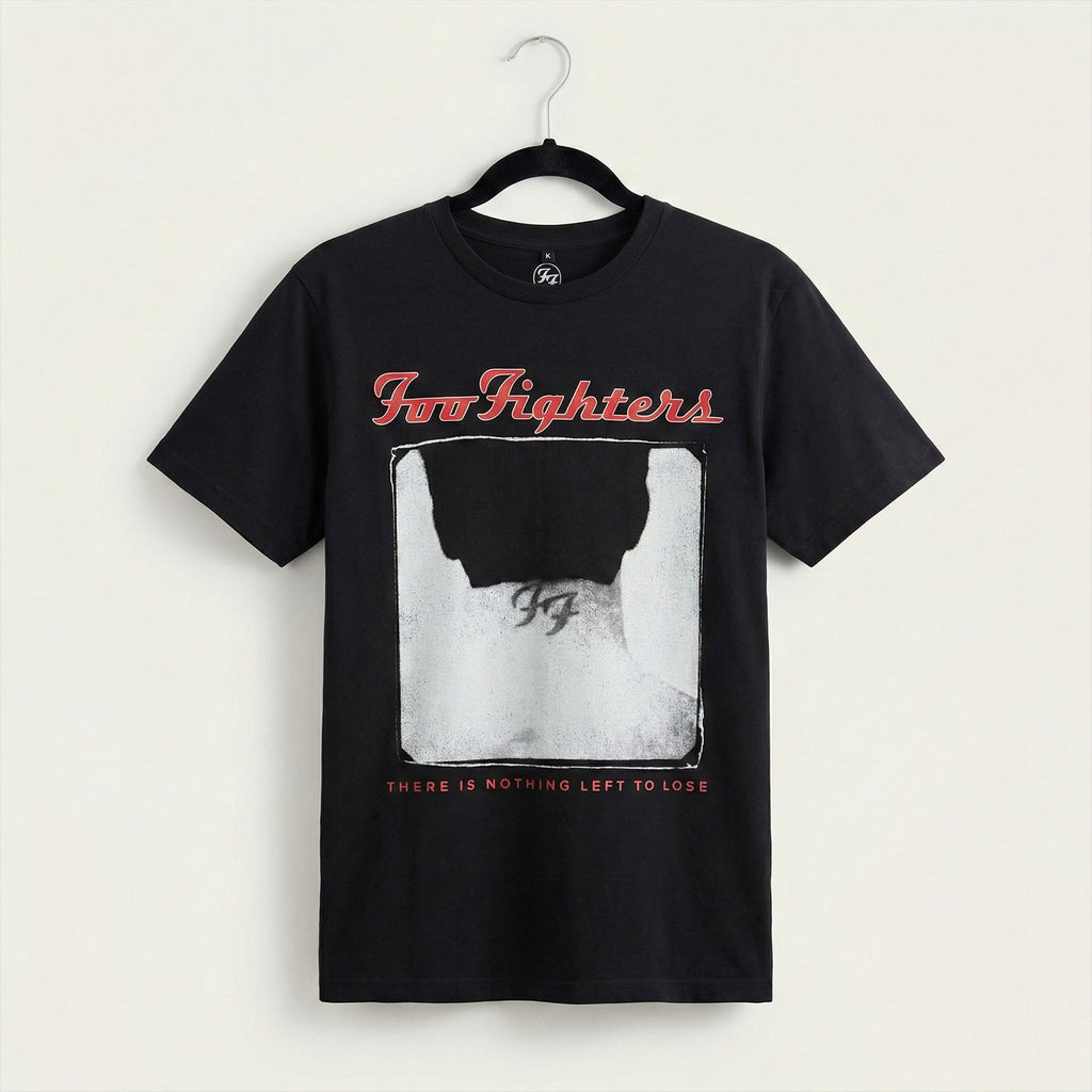 Foo Fighters Unisex Premium Carbon T-Shirt: Nothing Left To Lose Tour (Black) (Back Print)