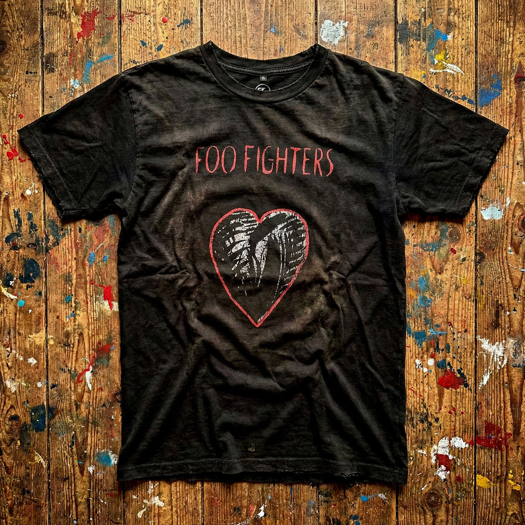 Foo Fighters Unisex Premium Carbon T-Shirt: One By One (Black) (Back Print)