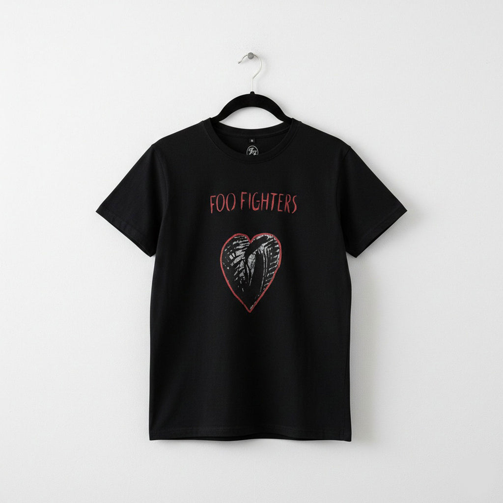 Foo Fighters Unisex Premium Carbon T-Shirt: One By One (Black) (Back Print)
