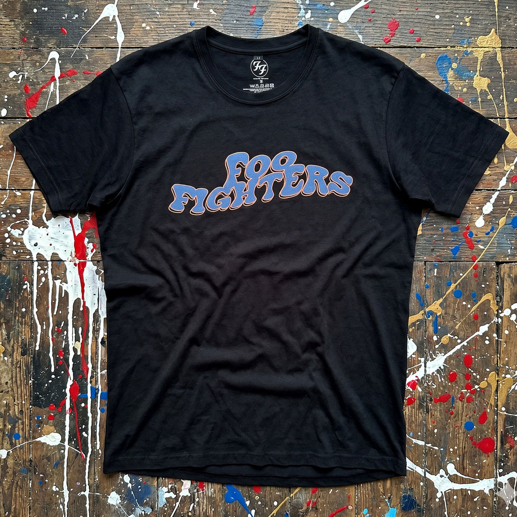 Foo Fighters Unisex Premium Carbon T-Shirt: Space Butterflies (Black) (Back Print)