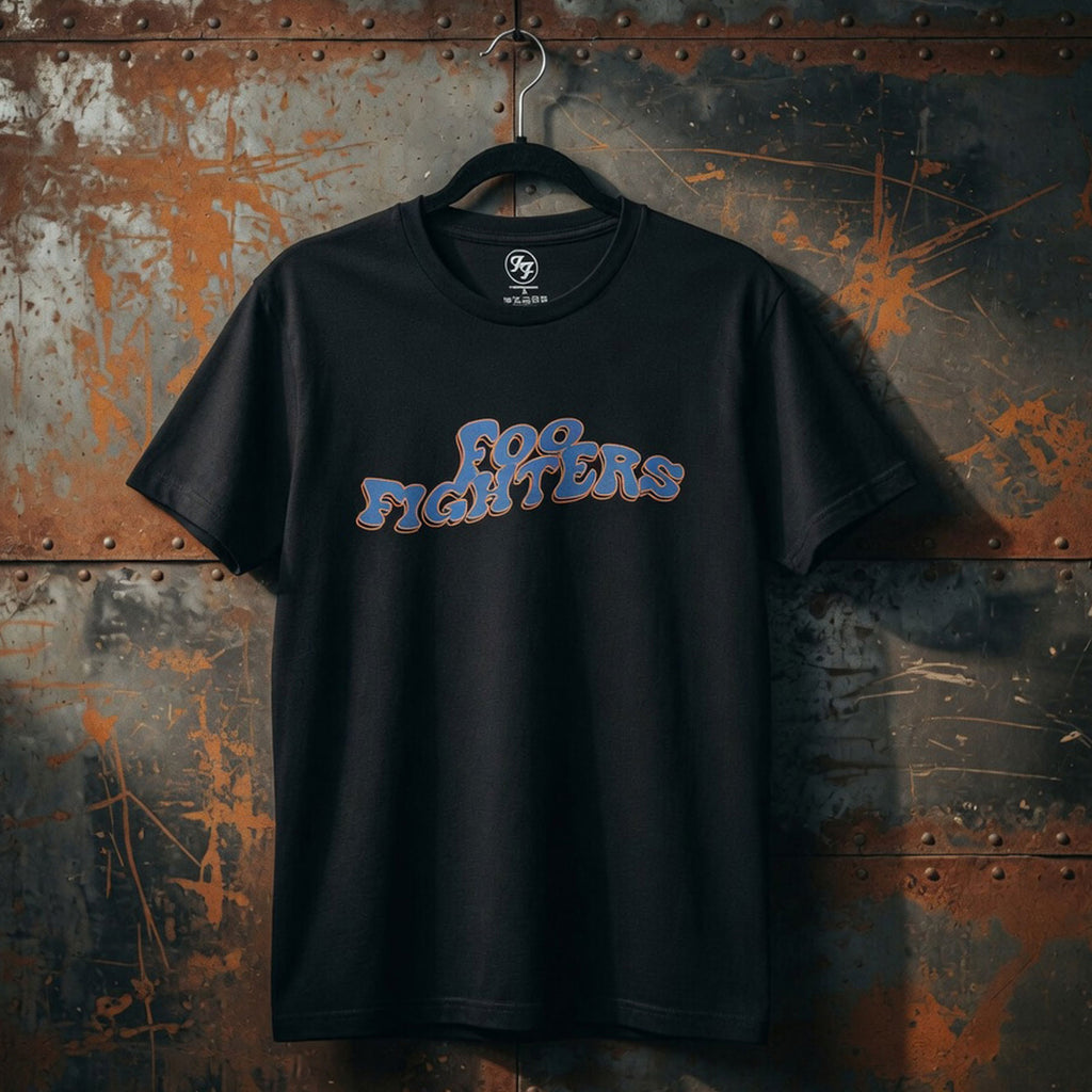 Foo Fighters Unisex Premium Carbon T-Shirt: Space Butterflies (Black) (Back Print)