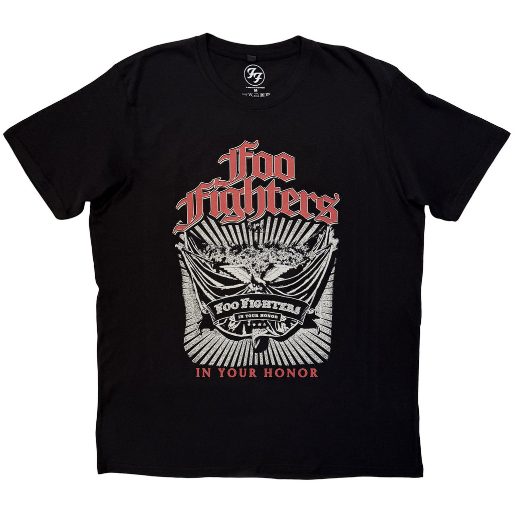 Foo Fighters Unisex Premium Carbon T-Shirt: In Your Honour (Black) (Back Print)