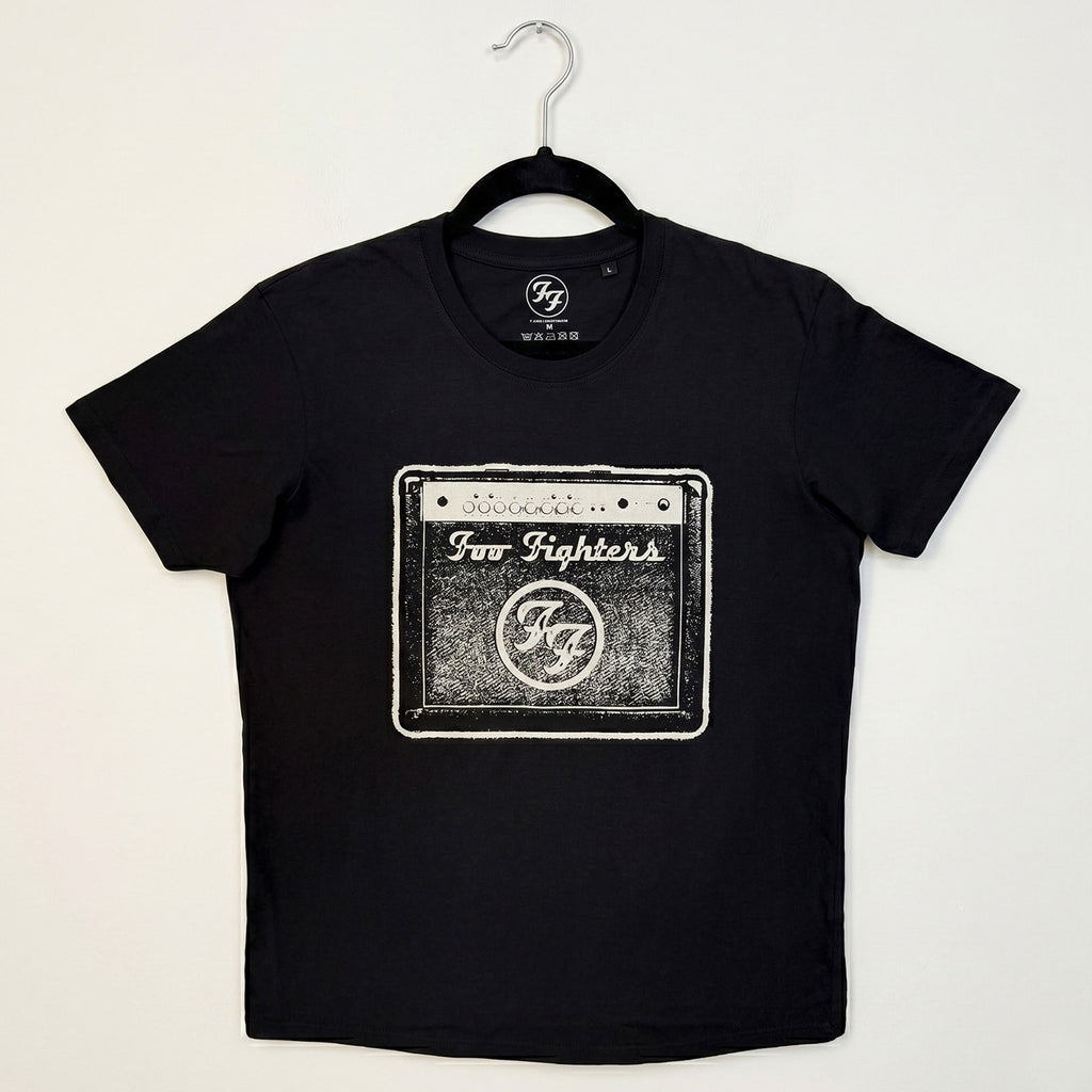 Foo Fighters Unisex Premium Carbon T-Shirt: Amp (Black)