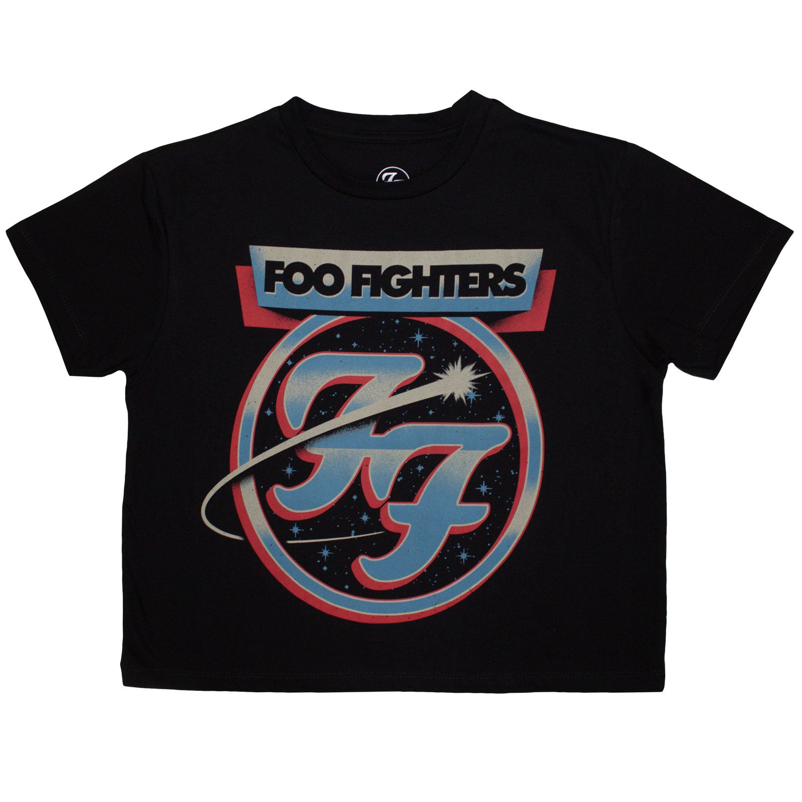 Foo Fighters Ladies Crop Top: Comet (Black)