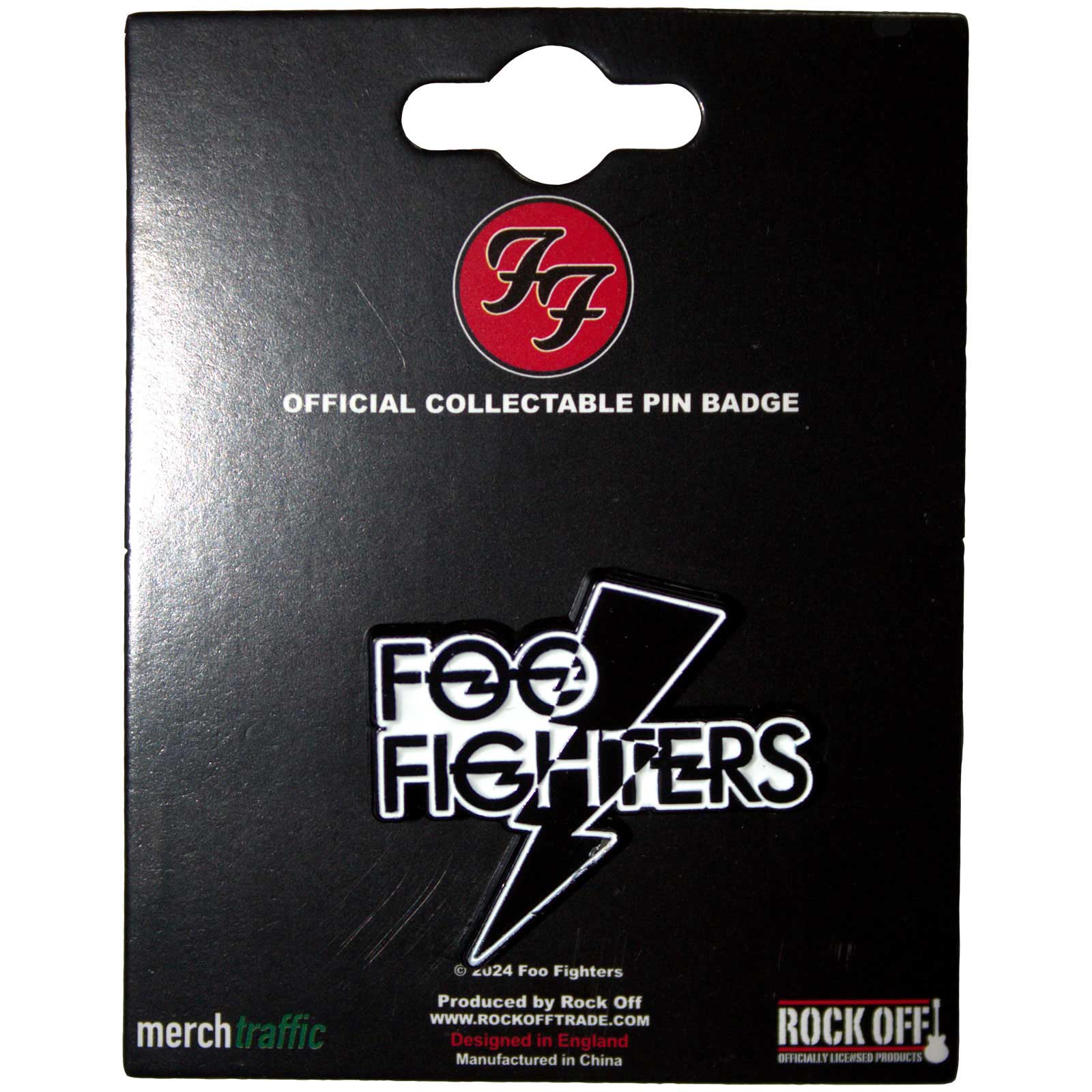 Foo Fighters Pin Badge: Flash Logo