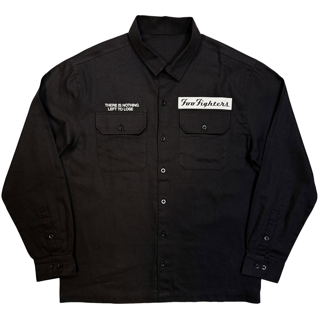 Foo Fighters Unisex Casual Shirt: Nothing Left To Lose Mono (Black) (Back Print)