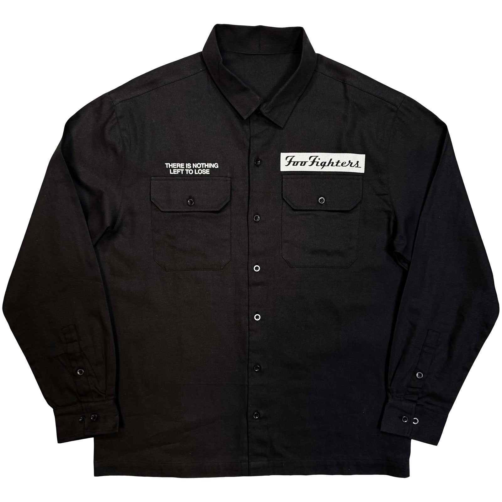 Foo Fighters Unisex Casual Shirt: Nothing Left To Lose Mono (Black) (Back Print)