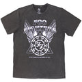 Foo Fighters Unisex Stone Wash T-Shirt: EONAA Logo (Charcoal Grey)