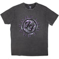Foo Fighters Unisex Stone Wash T-Shirt: Wheel Logo Shadow (Charcoal Grey)