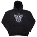 Foo Fighters Unisex Stone Wash Pullover Hoodie: Everything Or Nothing At All Logo (Charcoal Grey) (Wash Collection)