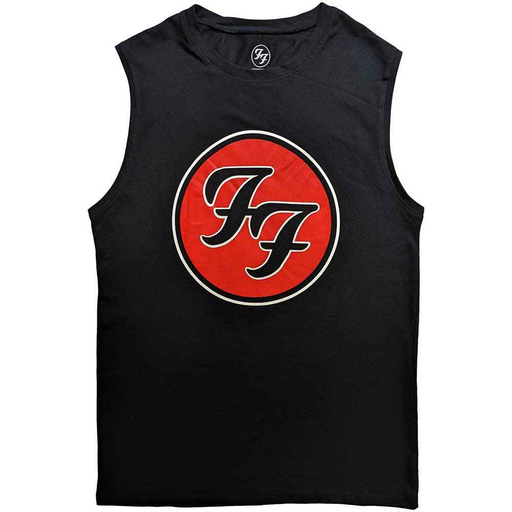 Foo Fighters Unisex Tank T-Shirt: FF Logo (Black)