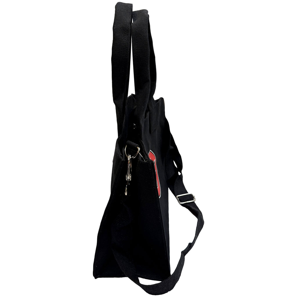 Foo Fighters Cotton Tote Bag: FF Logo (Black) (Back Print)
