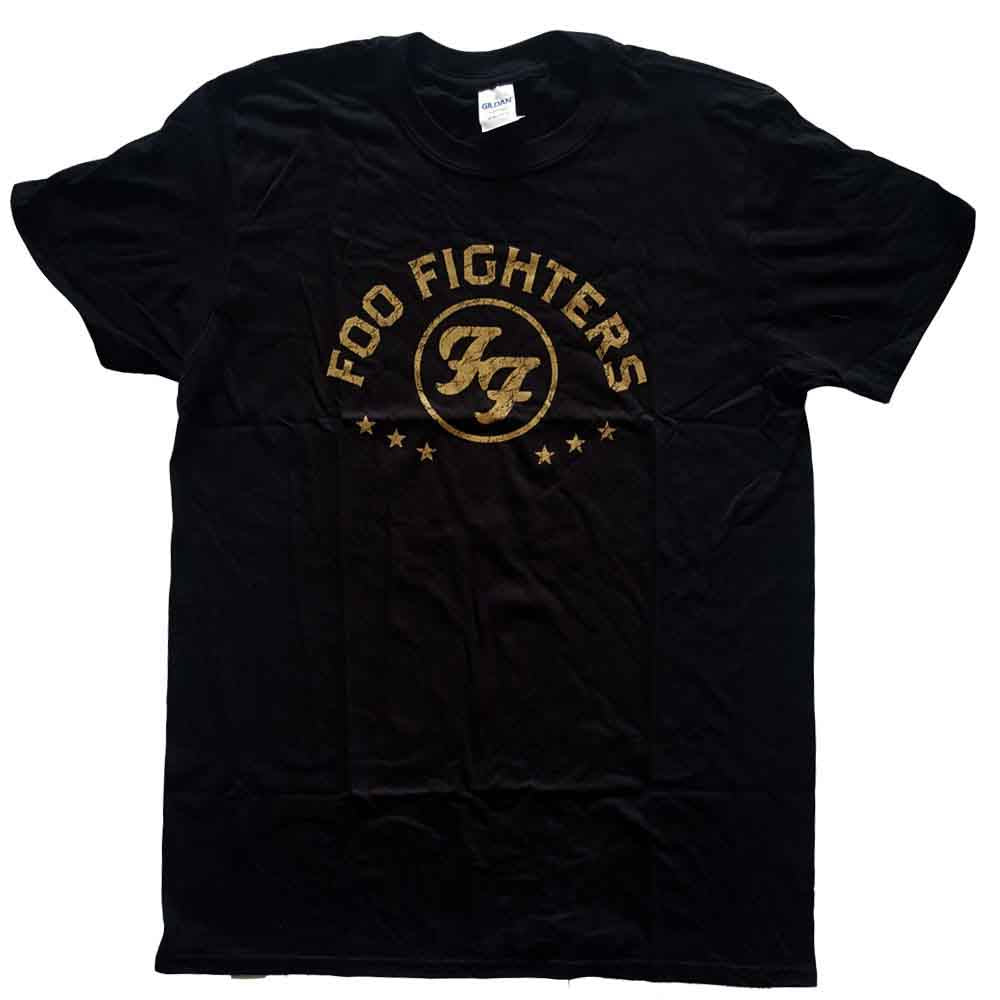 Foo Fighters Unisex T-Shirt: Arched Stars (Black)