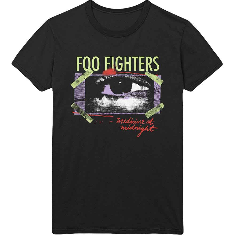 Foo Fighters Unisex T-Shirt: Medicine At Midnight Taped (Black)