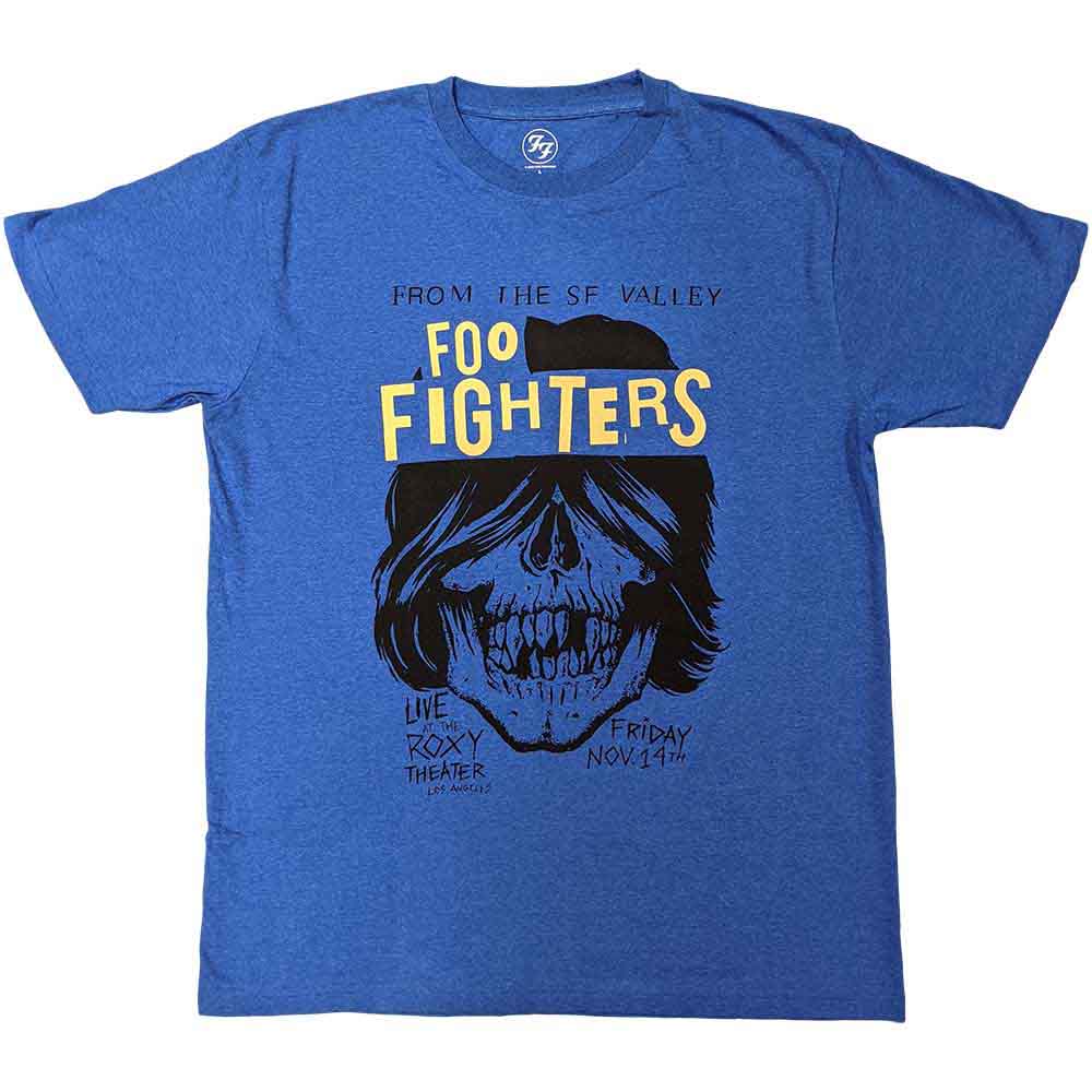 Foo Fighters Unisex T-Shirt: Roxy Flyer (Blue)