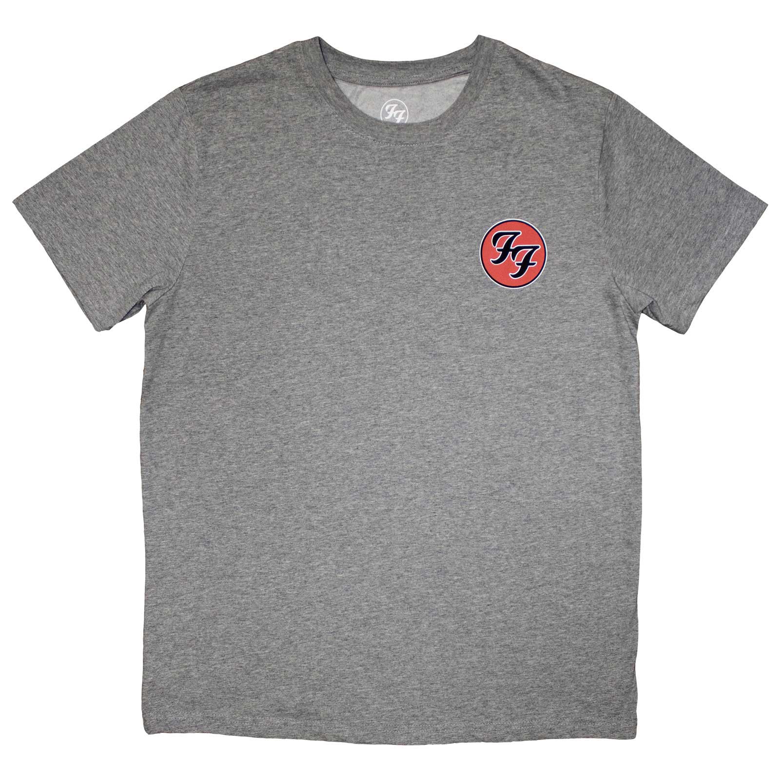 Foo Fighters Unisex T-Shirt: Mini FF Logo (Grey)