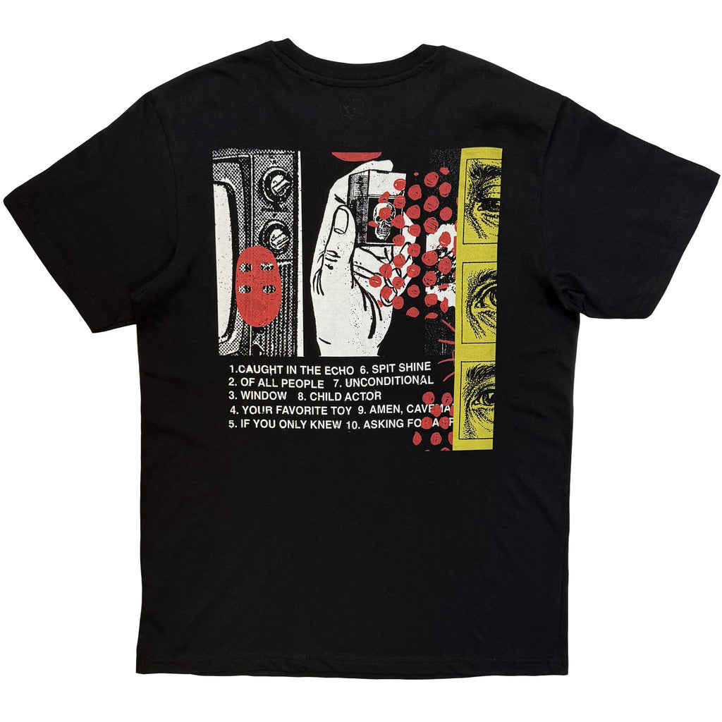 Foo Fighters Unisex T-Shirt: Your Favourite Toy Album Tracklist (Black) (Back Print)