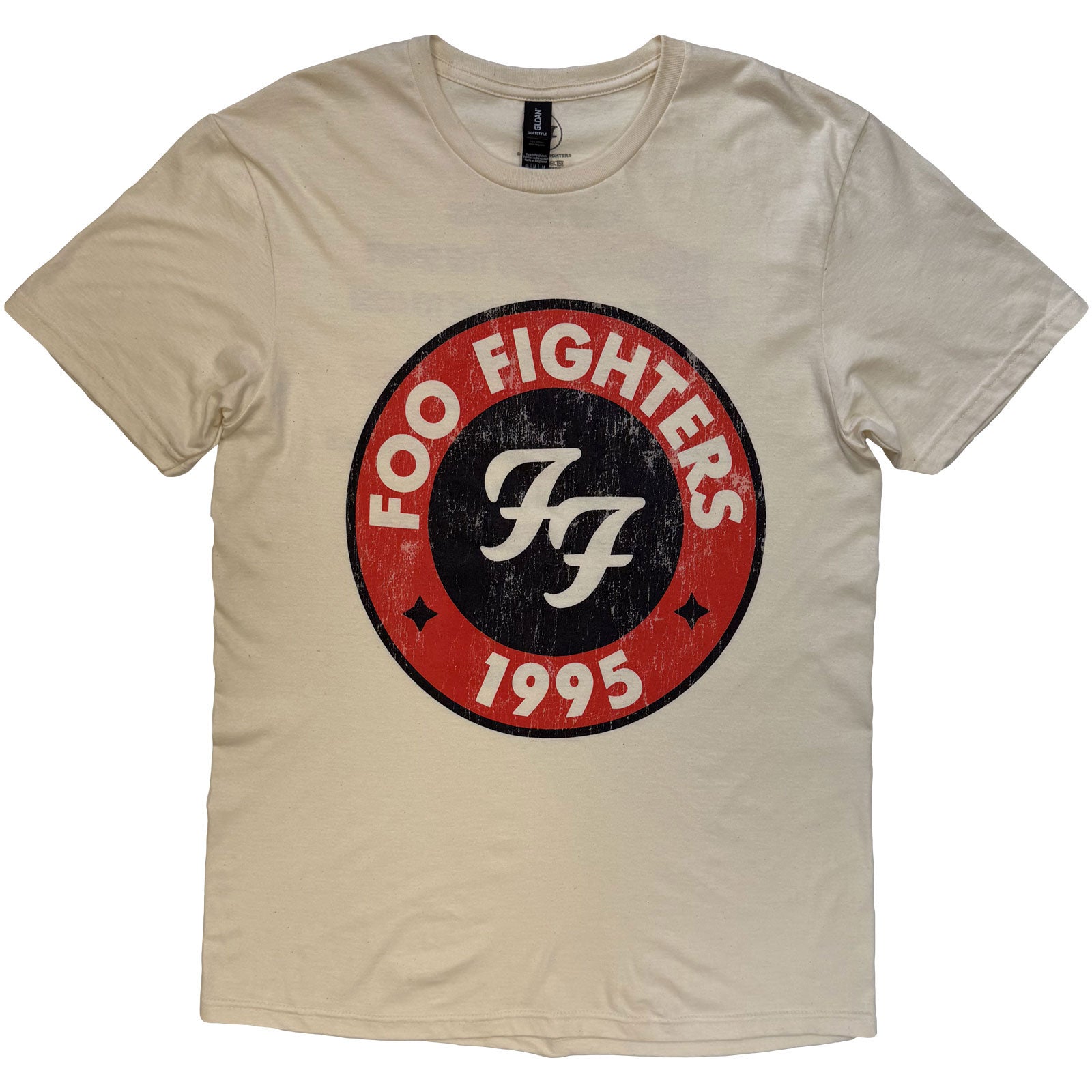 Foo Fighters Unisex T-Shirt: 1995-2025 Albums (Natural) (Back Print)