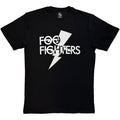 Foo Fighters Unisex T-Shirt: Flash Logo Mono (Black)