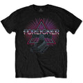 Foreigner Unisex T-Shirt: Neon Guitar (Black)