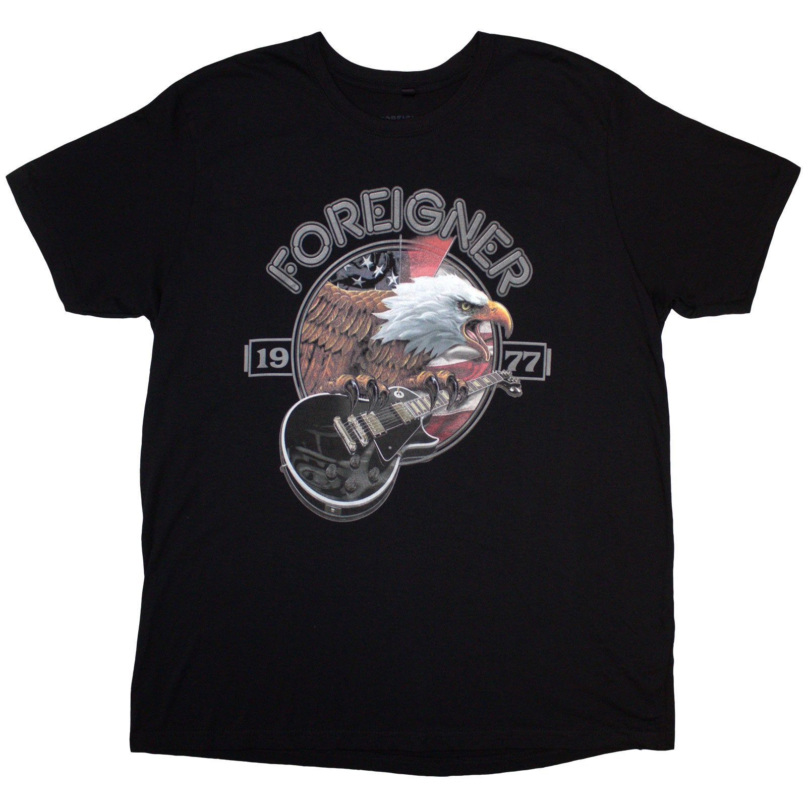 Foreigner Unisex T-Shirt: Eagle (Black)