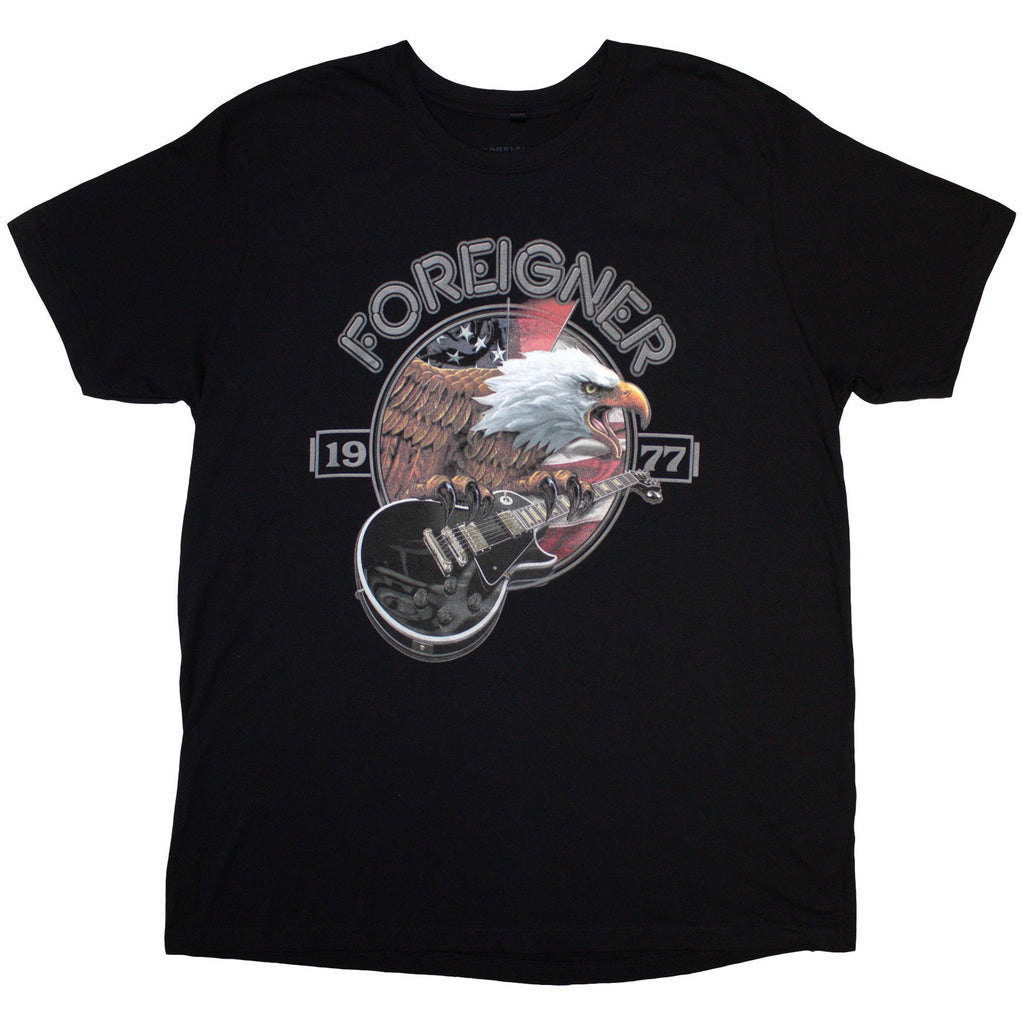Foreigner Unisex T-Shirt: Eagle (Black)