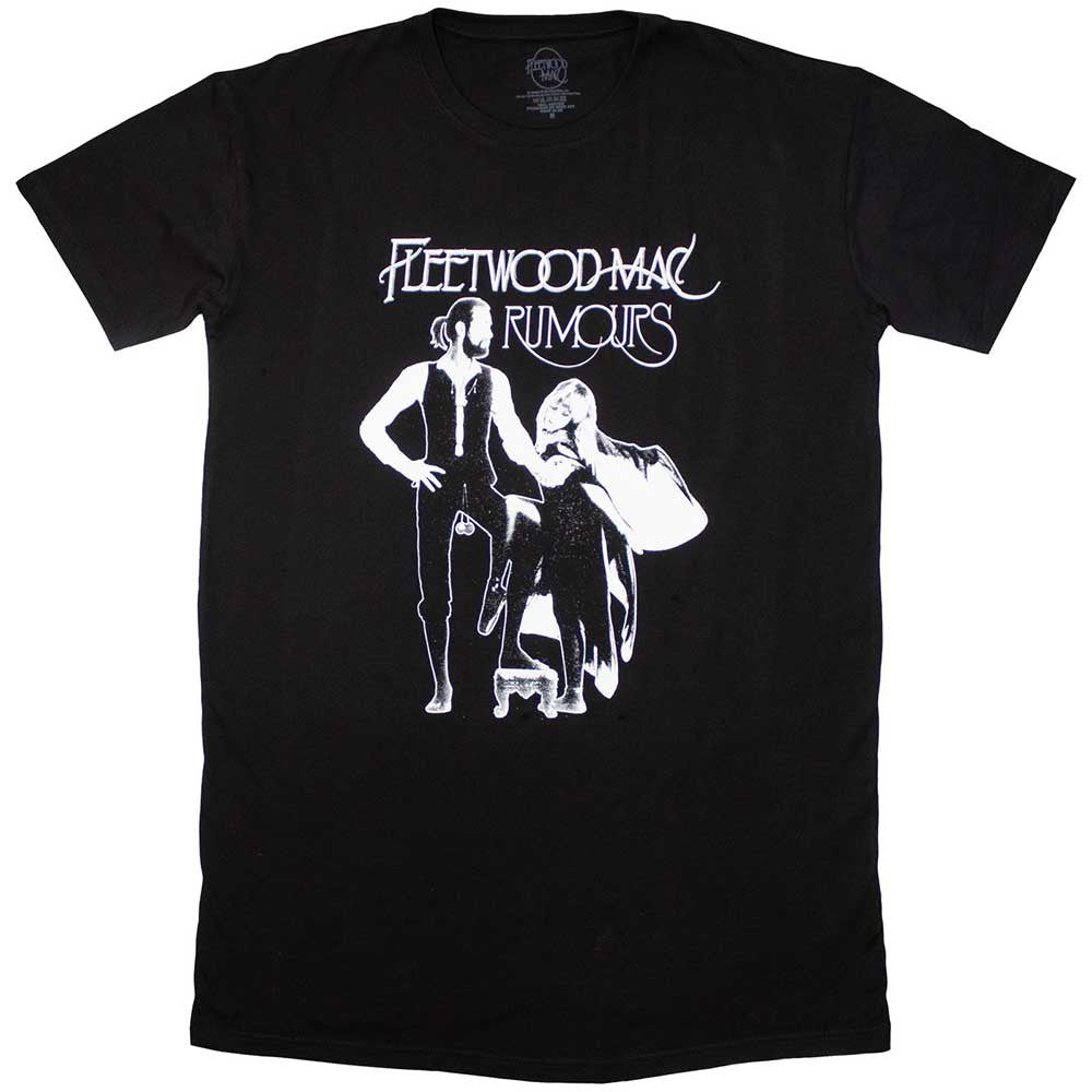 Fleetwood Mac Ladies T-Shirt Dress: Rumours (Black)