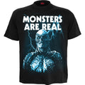 Netflix Unisex T-Shirt: Stranger Things Monsters are Real (Black)