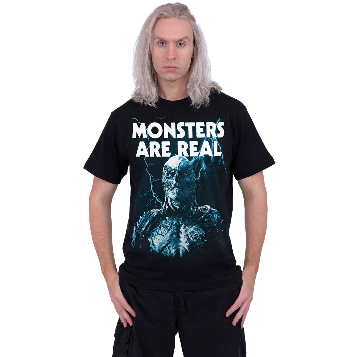 Netflix Unisex T-Shirt: Stranger Things Monsters are Real (Black)
