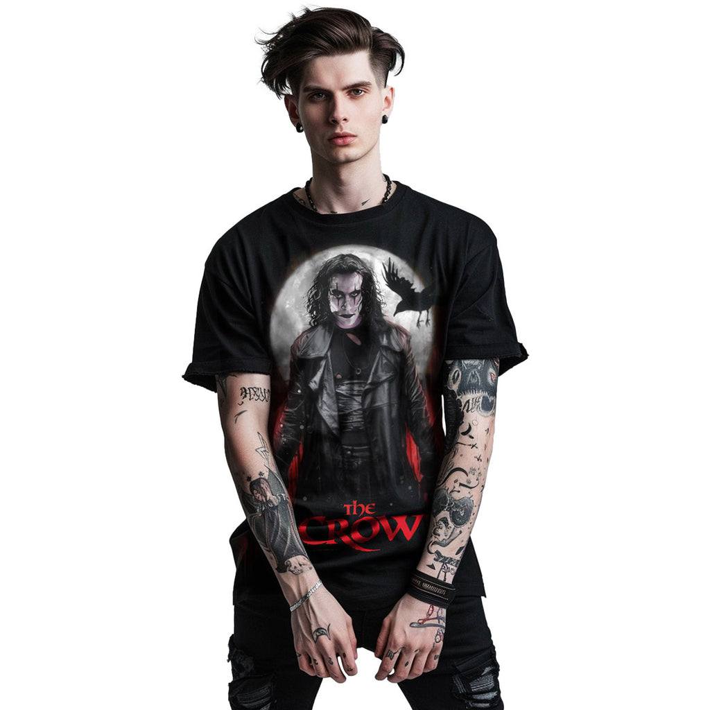 The Crow Unisex T-Shirt: Blood Moon (Black)