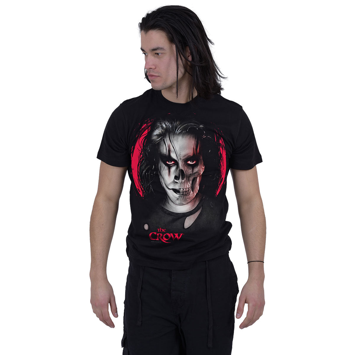 The Crow Unisex T-Shirt: Skull Face (Black)