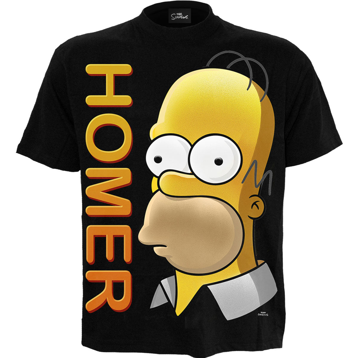 The Simpsons Unisex T-Shirt: Homer Portrait (Black)