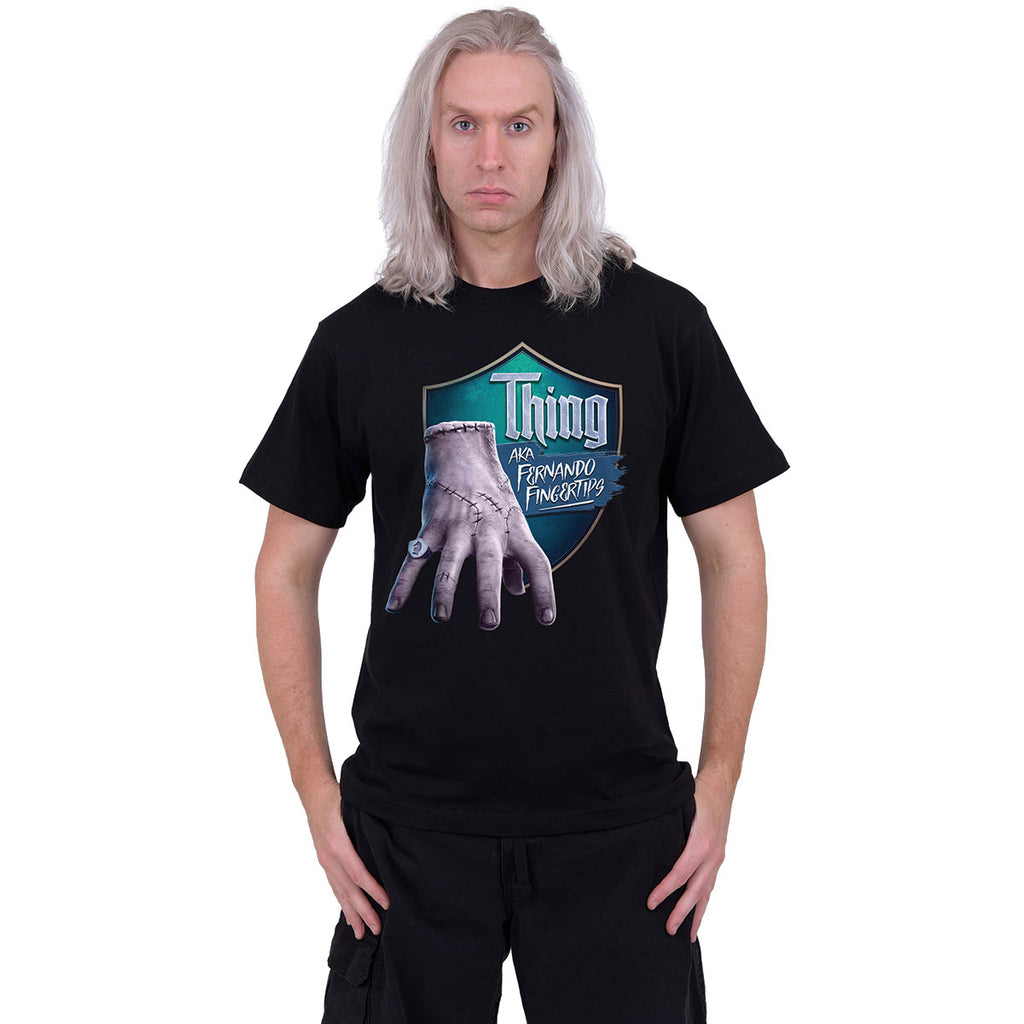 Wednesday Unisex T-Shirt: Fernando Fingertips' (Black)