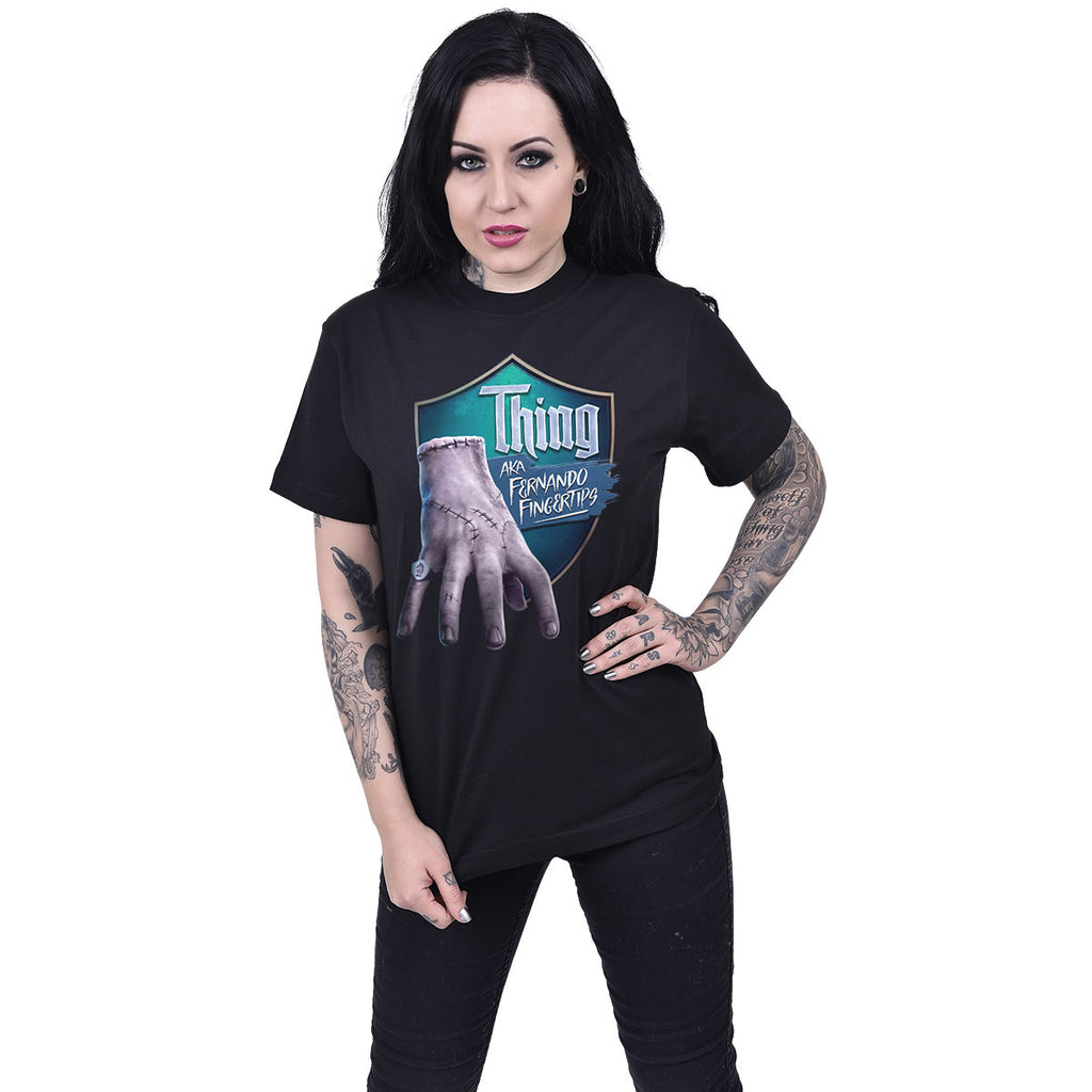 Wednesday Unisex T-Shirt: Fernando Fingertips' (Black)