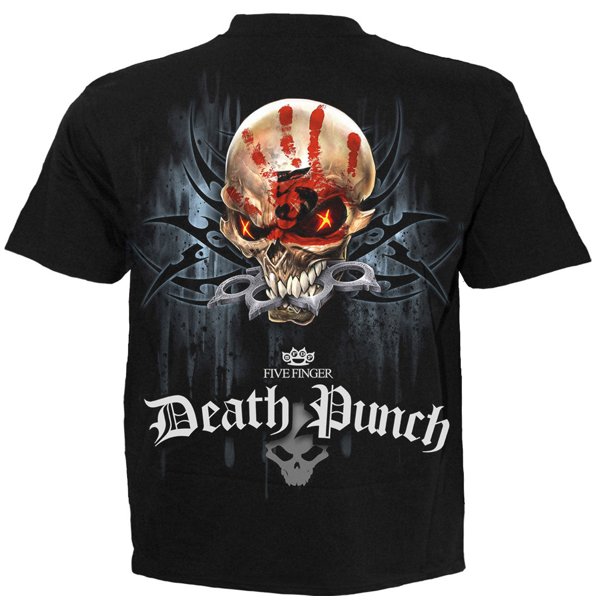 Five Finger Death Punch Unisex T-Shirt: Game Over (Black) (Back Print)
