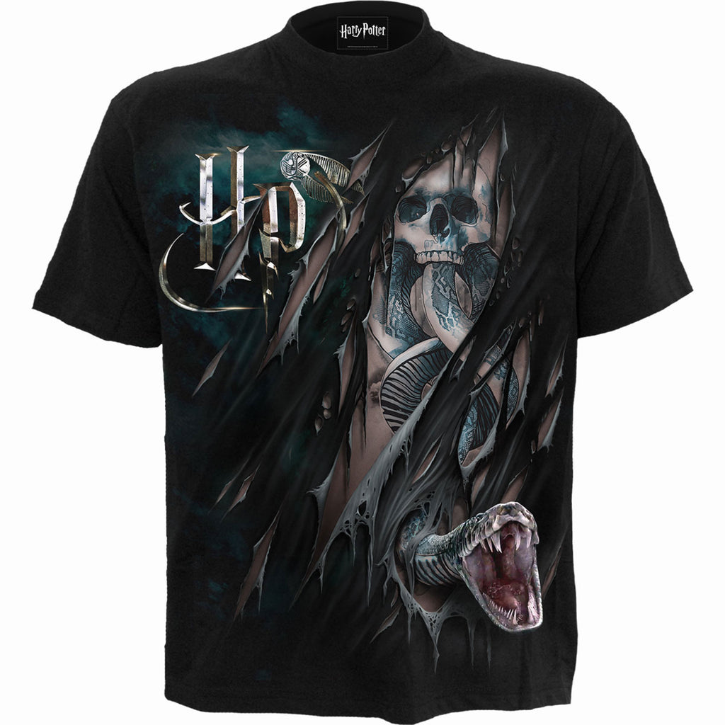 Harry Potter Unisex T-Shirt: Dark Mark (Black) (Back Print)